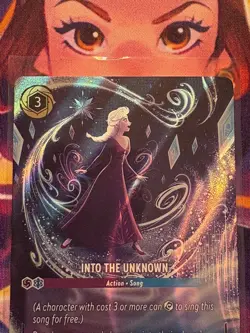 Disney Lorcana Elsa - Into The Unknown Enchanted Card - 213/204 Reign Of Jafar - Image 4