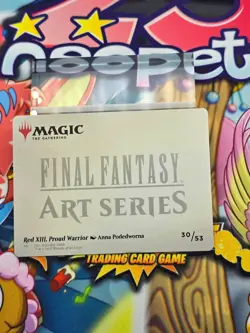 Red XIII Proud Warrior Final Fantasy Art Card NM MTG Magic the Gathering - Image 2