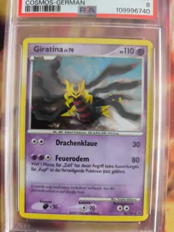 Pokemon Card Giratina Lv. 70 Platinum Platin Holo Cosmos 2009 Deutsch PSA 8 - Image 3