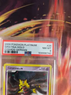 Pokemon Card Giratina Lv. 70 Platinum Platin Holo Cosmos 2009 Deutsch PSA 8 - Image 4