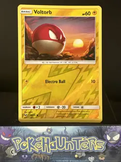 Pokemon Card Voltorb 30/73 Shining Legends Reverse Holo Near Mint - Image 1
