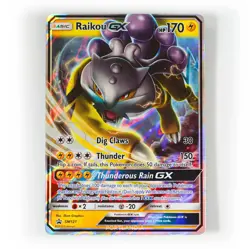 Pokemon - Raikou GX - SM121 - Black Star Promo - Half Art Card - Image 1