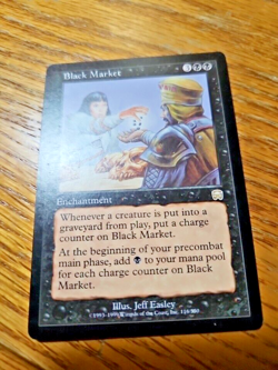 Black Market Mercadian Masques Black Rare Card Near Mint Never Played - Image 3