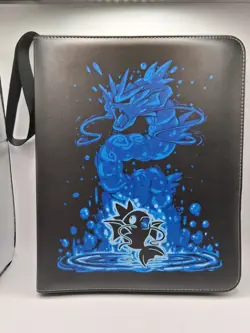 Pokemon Leather Binder Cards Holder Fits 900 Cards w/ 50 Removable Sleeves TCG - Image 1