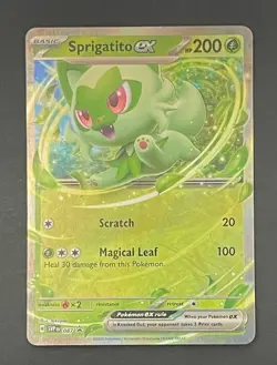 Pokemon Card Sprigatito EX 087 Black Star Promo - Near Mint - Image 1