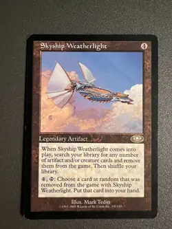 Mtg Skyship Weatherlight - Planeshift - MP - Rare - Image 1