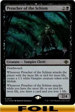 1x - Preacher of the Schism - FOIL PROMO - The Lost Caverns of Ixalan - NM MTG - Image 1