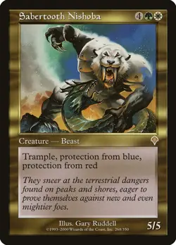 MTG - Sabertooth Nishoba - Invasion - X1 - (NM) - - Image 1