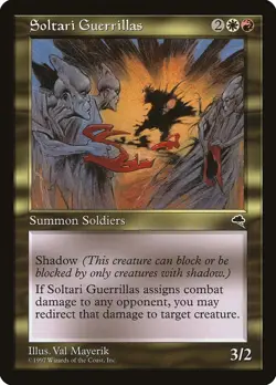 MTG - Soltari Guerrillas - Tempest - X1 - (NM) - - Image 1