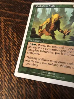 MTG Magic The Gathering Call of the Wild 218 / 350 1999 Blom 6th Ed - Image 4