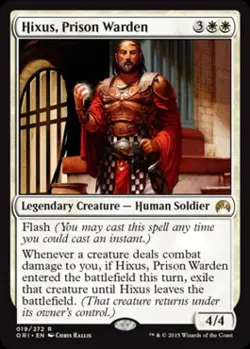 Hixus, Prison Warden -Foil Light Play MTG Magic Origins - Image 1