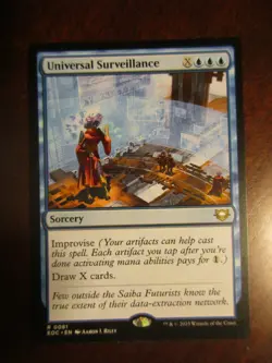 Magic The Gathering Commander Edge of Eternities UNIVERSAL SURVEILLANCE MTG 81 - Image 1
