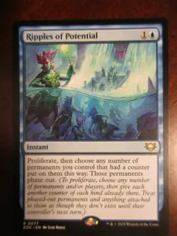 Magic The Gathering Commander Edge of Eternities RIPPLES OF POTENTIAL MTG 77 - Image 1