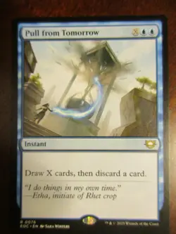 Magic The Gathering Commander Edge of Eternities PULL FROM TOMORROW MTG 76 - Image 1