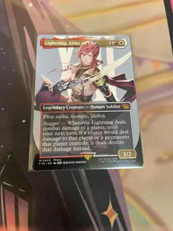 MTG - LIGHTNING ARMY OF ONE - MYTHIC - FIN - NM - BORDERLESS - 0400 - Image 1