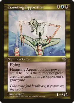 MTG - Haunting Apparition - Mirage - X1 - (NM) - - Image 1