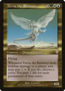 MTG - Treva, the Renewer - Invasion - X1 - (LP) - - Image 1