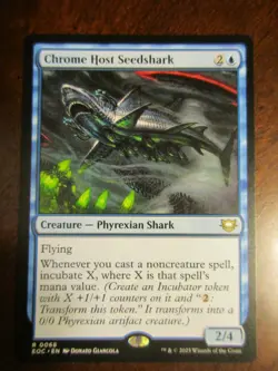 Magic The Gathering Commander Edge of Eternities CHROME HOST SEEDSHARK MTG 68 - Image 1