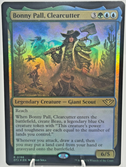 MTG Bonny Pall, Clearcutter Outlaws of Thunder Junction Promos Prerelease FOIL - Image 1
