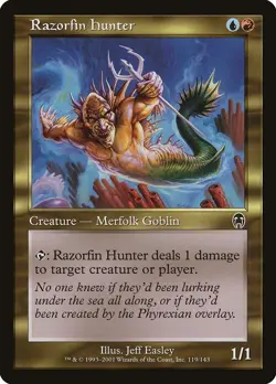 MTG - Razorfin Hunter (Foil) - Apocalypse - X1 - (LP) - - Image 1