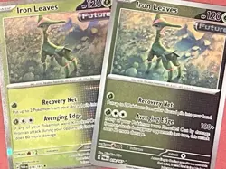 POKEMON TCG - IRON LEAVES 019/167 TWILIGHT MASQUERADE HOLO AND REVERSE HOLO - NM - Image 2