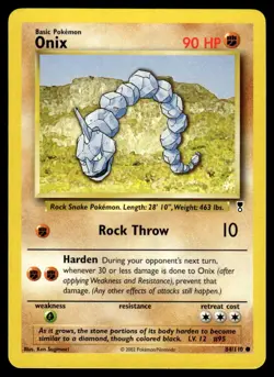 Pokemon TCG Legendary Collection #084/110 Onix LP - Image 1