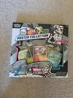 Pokemon Black Bolt and White Flare Poster Collection Brand New Sealed in Hand - Image 1