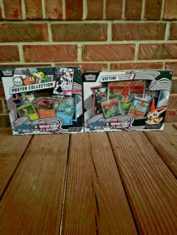 NEW-Pokemon TCG Black Bolt & White Flare Victini Illustration/Poster Collection - Image 1