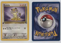 Meowth 1st Ed. Pokemon Jungle #56 1999 04dh - Image 3