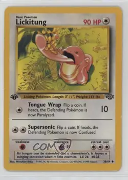 Lickitung 1st Ed. Pokemon Jungle #38 1999 04dh - Image 1