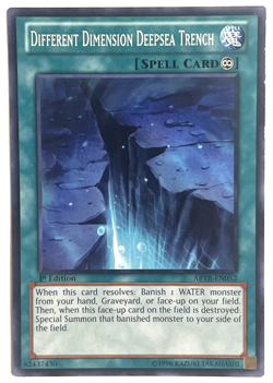 YuGiOh! - Different Dimension Deepsea Trench - ABYR-EN052 - 1st Edition - Common - Image 1