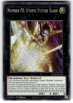Number F0: Utopic Future Slash - Secret Rare 1st Edition BLAR-EN046 NM YuGiOh - Image 1