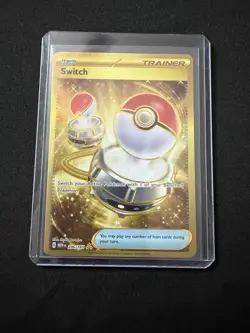 Switch 206/165 Full Art Gold Secret Rare Pokemon 151 Pokemon Card - Image 3