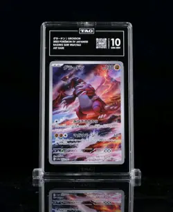 TAG 10 GEM MINT Groudon AR 069/062 sv3a Raging Surf Japanese Pokemon Card - Image 1