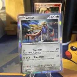 136/182 ZACIAN | RARE HOLO | PARADOX RIFT POKEMON CARD - Image 1