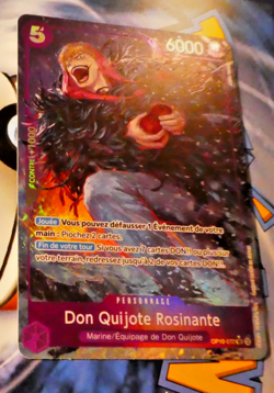 One Piece Francaise Card Game Carte Holo Don Quijote Rosinante Op10-072 Alt FR - Image 1