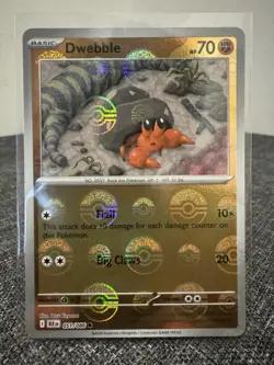 Pokemon TCG Dwebble 051/086 Reverse Holo Poke Ball SV: Black Bolt English - Image 1