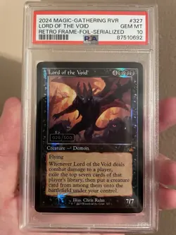 MTG RAVNICA REMASTERED LORD OF THE VOID SERIALIZED 026/500 PSA 10 FOIL POP 7 - Image 1