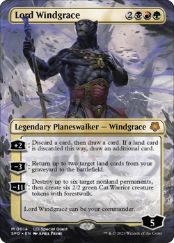 MTG Lord Windgrace Borderless - SPG / 0014 - LP Condition REGULAR SIZE - Image 1