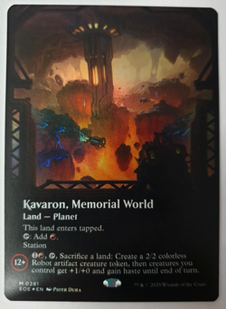 MTG Edge of Eternities - Kavaron, Memorial World - FOIL Borderless - Mythic 0281 - Image 1