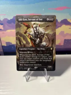 MTG Ink-Eyes, Servant of Oni (Borderless) Bloomburrow #0077 RARE - Image 1