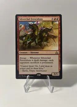 MTG Silverclad Ferocidons x1- -Rivals of Ixalan-Magic The Gathering - Image 1