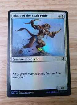 MTG Blade of the Sixth Pride Time Spiral Remastered LP FOIL - Image 1