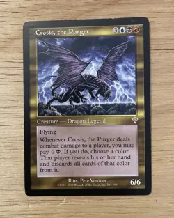 VTG MTG Crosis The Purger Nm Rare Invasion Legend 2000 Magic The Gathering - Image 1