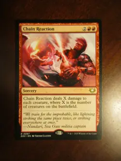 Magic The Gathering Commander Edge of Eternities CHAIN REACTION MTG 87 - Image 1