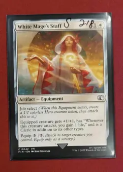 White Mage's Staff - 42 - FIN - NM - MTG Magic the Gathering - Image 1