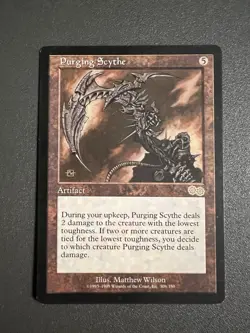 Purging Scythe - Urza's Saga #308/335 MTG Magic The Gathering LP - Image 1