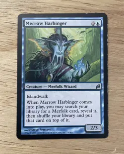 VTG MTG Foil Merrow Harbinger NM Unplayed Lorwyn Magic the Gathering TCG Card - Image 1
