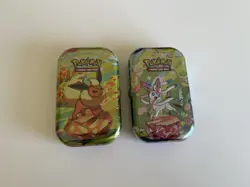 Pokemon Prismatic Evolutions Mini Tins - Sealed - Lot Of 2! Sylveon / Flareon - Image 1