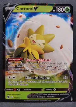 Cottomi V 005/073 Weg des Champs Pokemon Pokemon Karte Deutsch Near Mint - Image 1